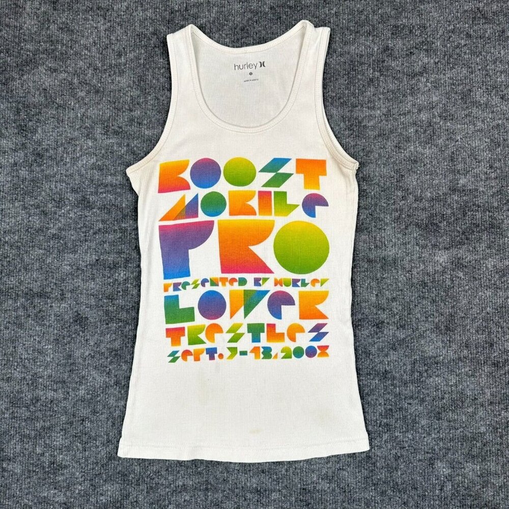 RARE Hurley Tank L Boost Mobile Pro Surfing Lower Trestles CA 2008 Kelly Slater
